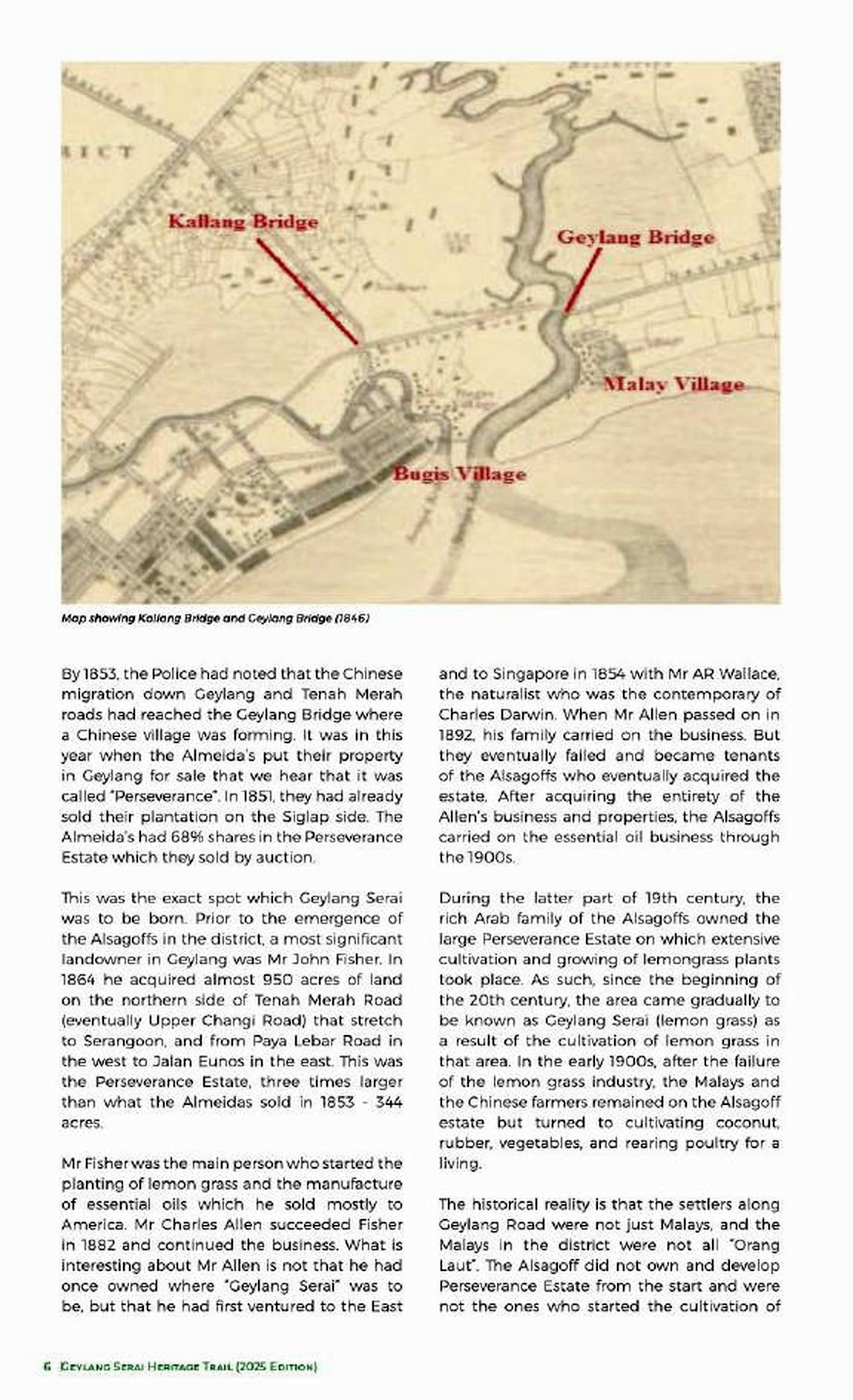 加冷、芽笼与马来村落的空间关系 / Spatial relations among Kallang, Geylang and Malay settlements