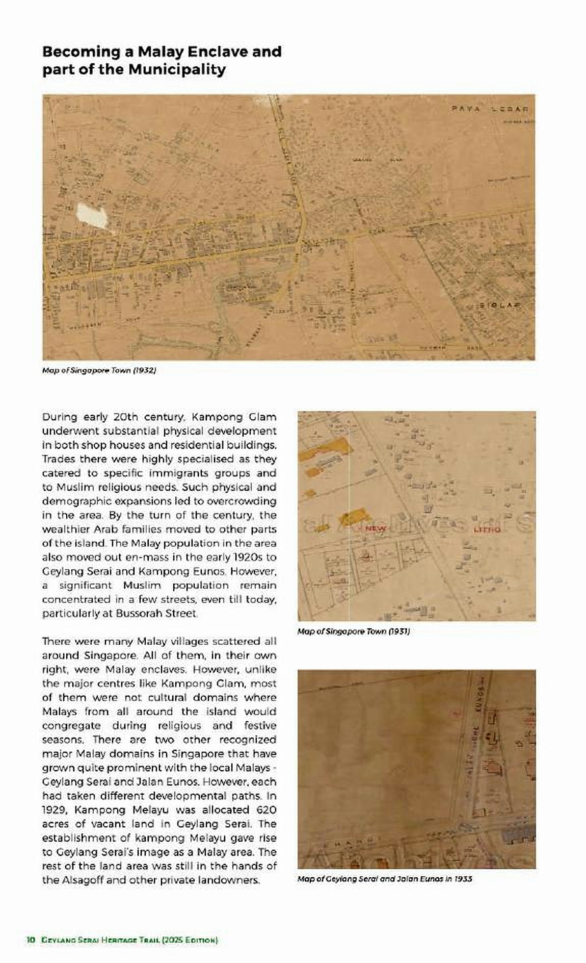 马来聚居区、地图与公共交通的形成 / Malay settlement, mapping and the emergence of public transport